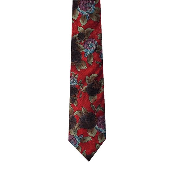 Christian Dior Floral Pattern Necktie - Picture 1 of 2